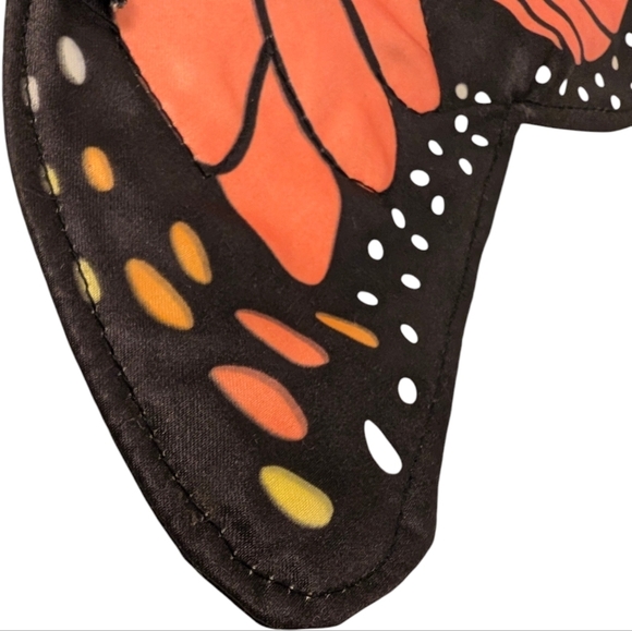 BUTTERfly Puppet Satin Velvet Monarch Flyer 15x10 Orange Black Toy - Picture 3 of 8